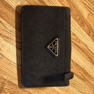 Prada Wallet/Billfold Black Leather